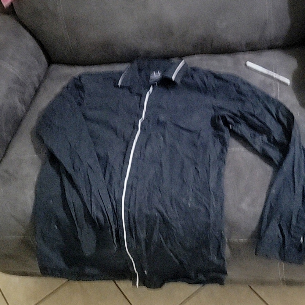 Armani exchange black dress shirt